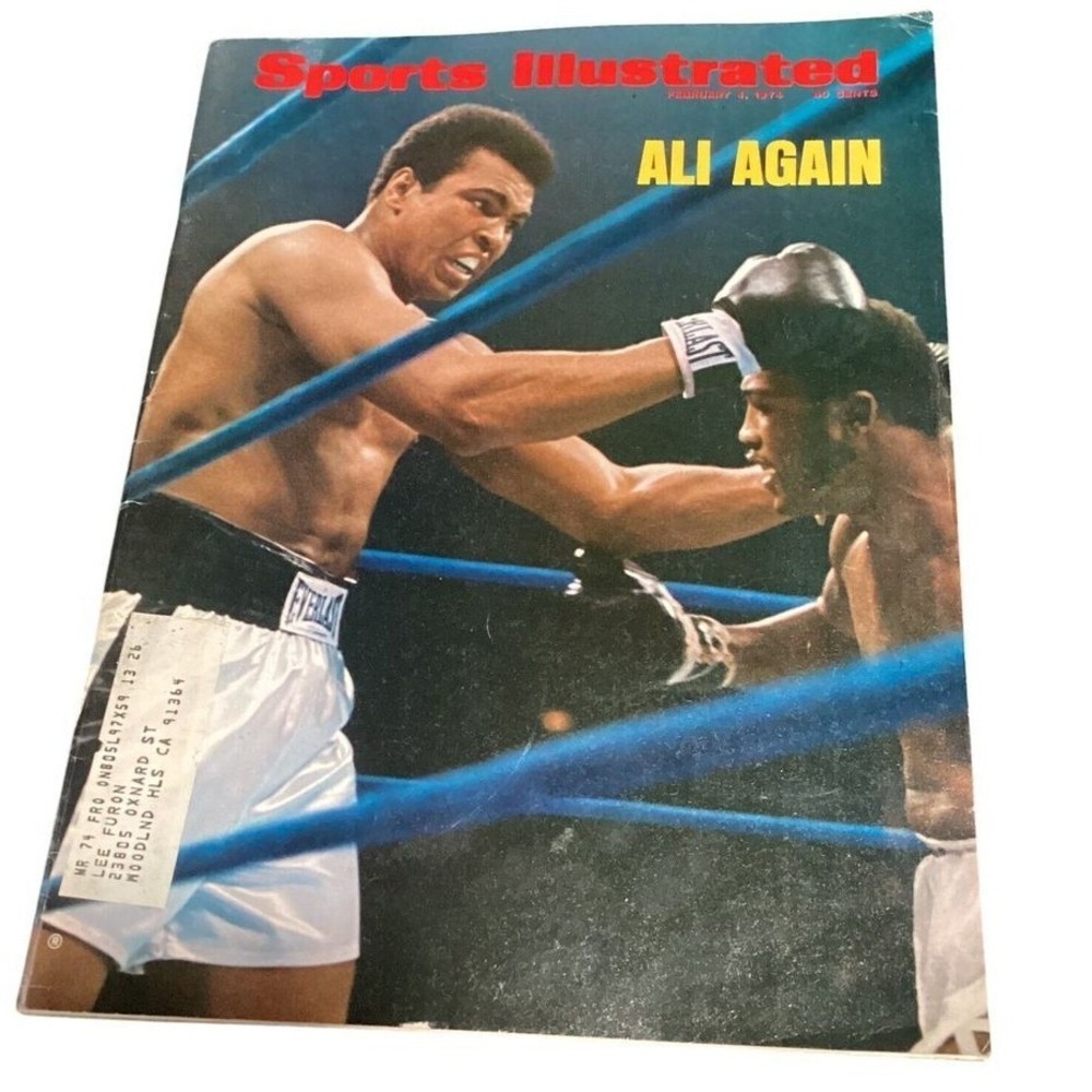 Sports Illustrated Magazine January 7 1975 Ali Again Muhammad Ali Boxing Cover